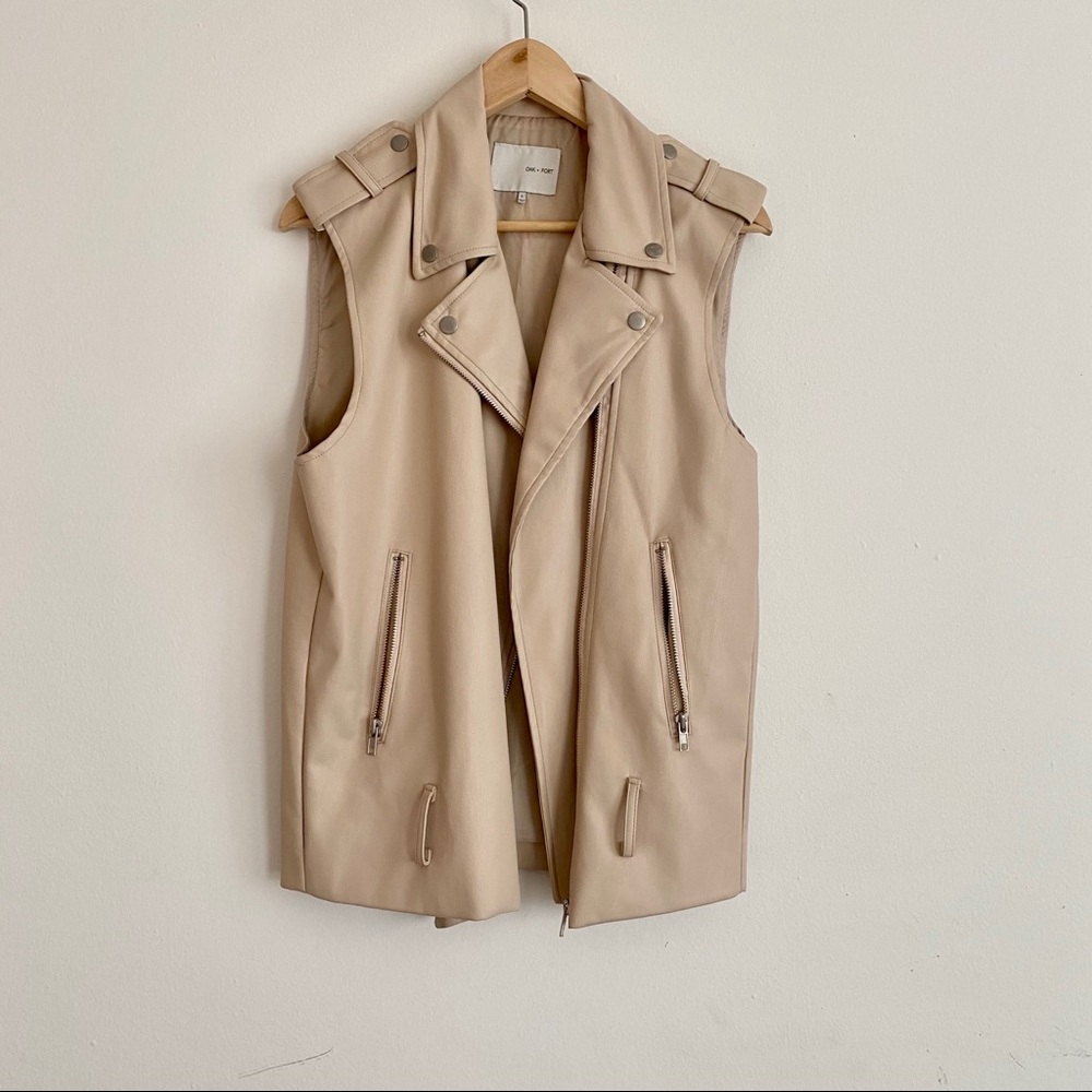 Oak + Fort Leather Vest